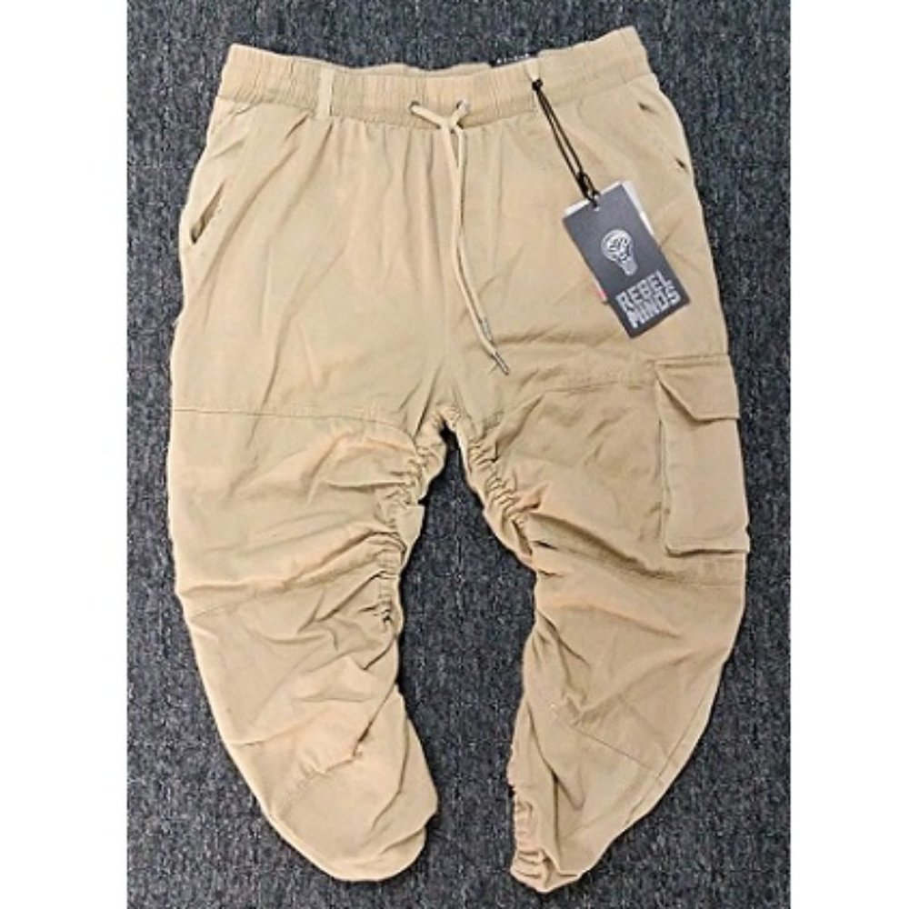 🆕 REBEL MINDS MEN CASUAL BREATHABLE CROPPED PANT